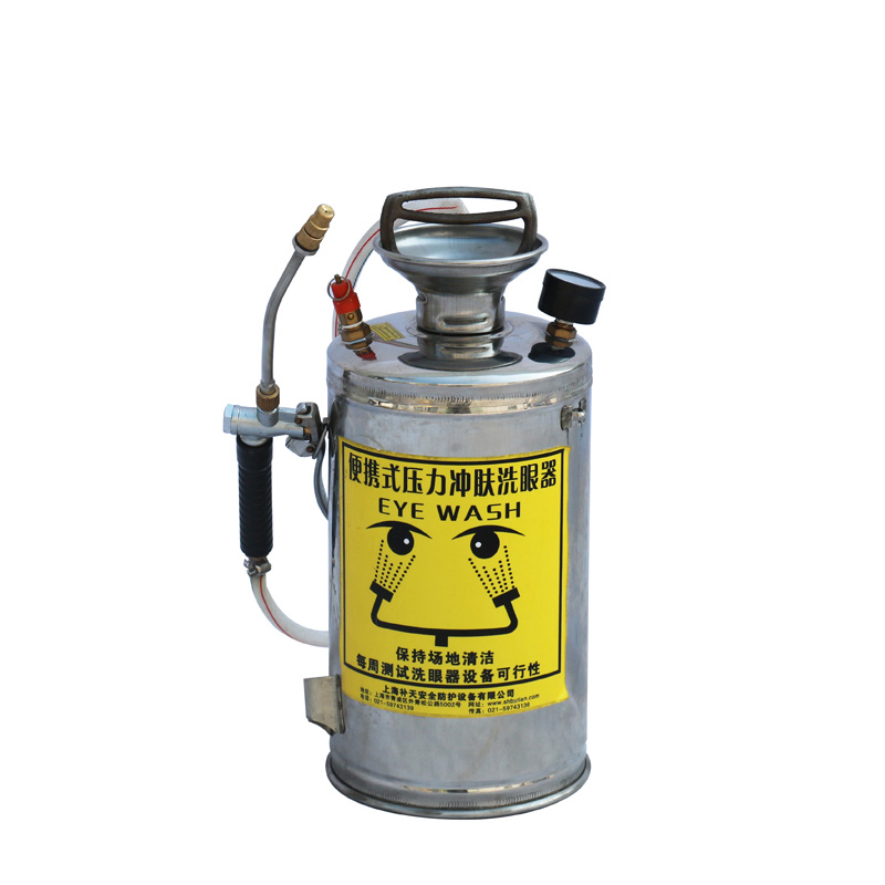 HJB4S 不锈钢移动冲肤洗眼器